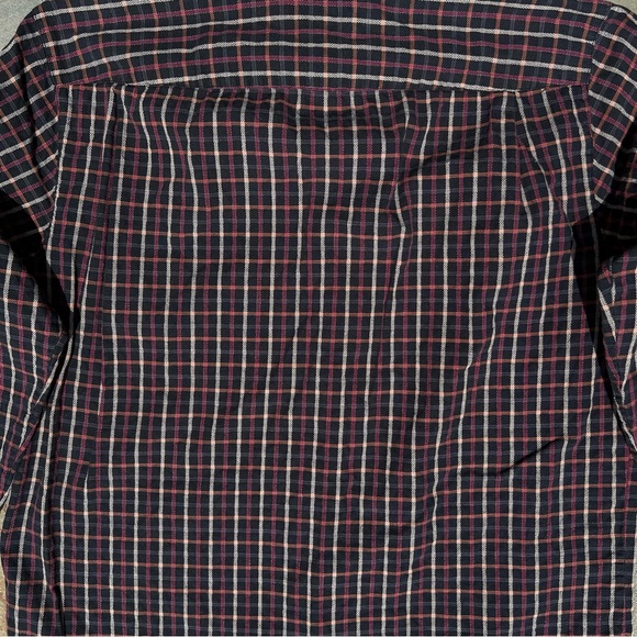 Y2K Square Pattern Plaid Knit Button Down Shirt - Picture 6 of 6